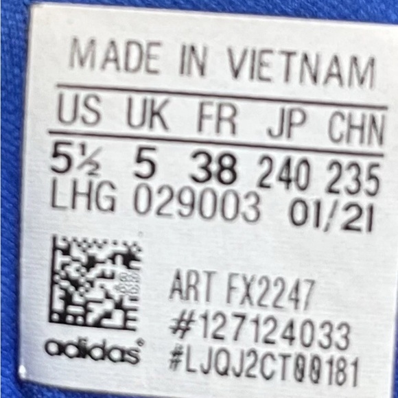 Adidas EQ21 Run Blue Running Shoes Men’s Size 5.5 - Picture 5 of 5